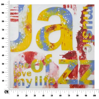 OBRAZ NA PŁÓTNIE MUZYKA 100 3,5 100 cm